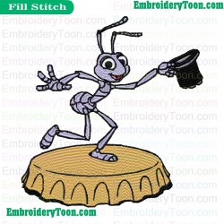 A Bugs Life Embroidery Design 08