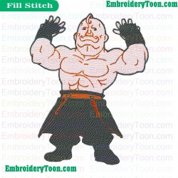 Alex Armstrong Fullmetal Alchemist Embroidery Design 02