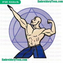 Alex Armstrong Fullmetal Alchemist Embroidery Design 04