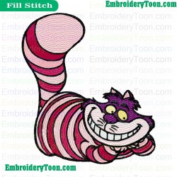 Alice In Wonderland Embroidery Design 01