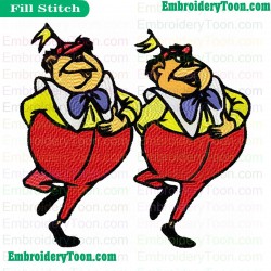Alice In Wonderland Embroidery Design 07