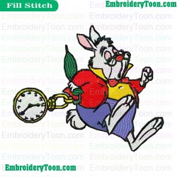 Alice In Wonderland Embroidery Design 12