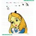 Alice In Wonderland Embroidery Design 16