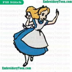 Alice In Wonderland Embroidery Design 19