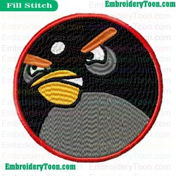 Angry Birds Embroidery Design 006