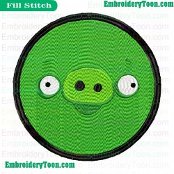 Angry Birds Embroidery Design 008
