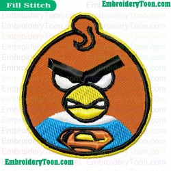 Angry Birds Embroidery Design 027