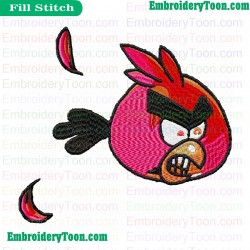 Angry Birds Embroidery Design 036