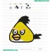 Angry Birds Embroidery Design 038