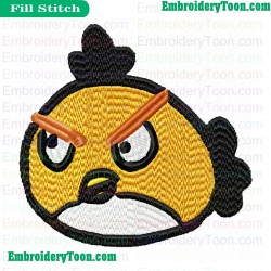 Angry Birds Embroidery Design 046