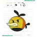 Angry Birds Embroidery Design 048