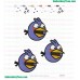 Angry Birds Embroidery Design 04