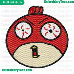 Angry Birds Embroidery Design 050