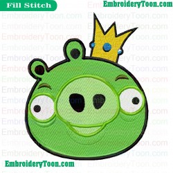 Angry Birds Embroidery Design 09