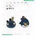 Angry Birds Embroidery Design 39