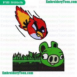 Angry Birds Embroidery Design 55