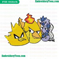 Angry Birds Embroidery Design 56