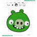 Angry Birds Piggy Teeth Embroidery Design