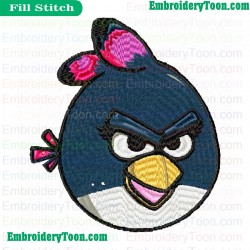 Angry Birds Sister Embroidery Design 02