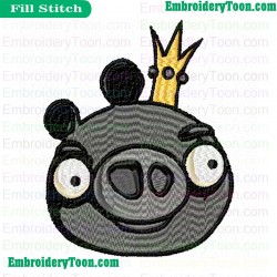 Angry Birds Sister Embroidery Design
