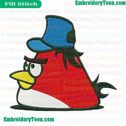 Angry Birds Space Embroidery Design 08