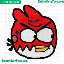 Angry Birds Space Embroidery Design 09