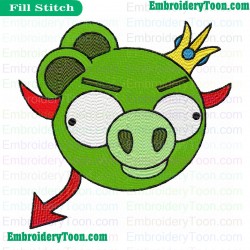 Angry Birds Space Embroidery Design 22