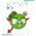 Angry Birds Space Embroidery Design 22
