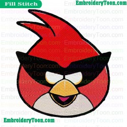 Angry Birds Space Embroidery Design