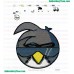 Angry Ideas Purple Bird Embroidery Design