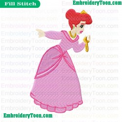Ariel Embroidery Design 02