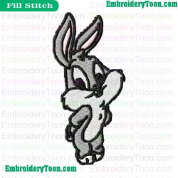 Baby Bugs Bunny Looney Tunes Embroidery Design