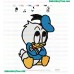 Baby Donald Duck Thinking Embroidery Design