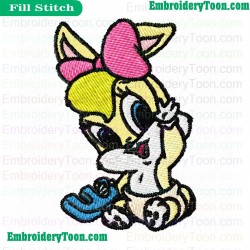 Baby Lola E Alphabet Embroidery Design