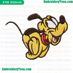 Baby Pluto Dog Looney Tunes Embroidery Design 04