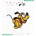 Baby Pluto Dog Looney Tunes Embroidery Design 04