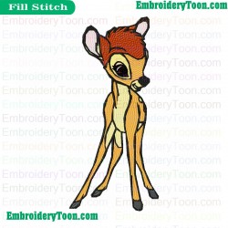 Bambi Embroidery Design 01