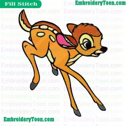 Bambi Embroidery Design 02