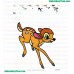 Bambi Embroidery Design 02