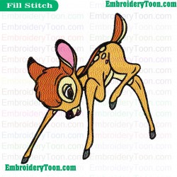 Bambi Embroidery Design 03