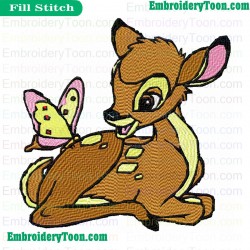 Bambi Embroidery Design 07