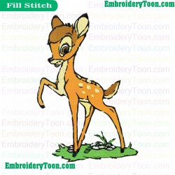 Bambi Embroidery Design 09