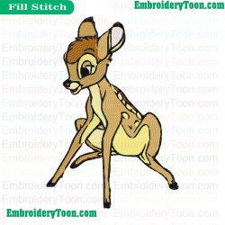 Bambi Embroidery Design 13