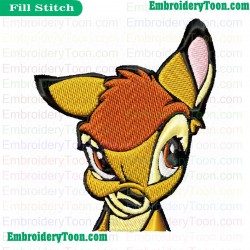 Bambi Yuck Embroidery Design