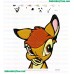 Bambi Yuck Embroidery Design