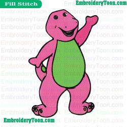Barney And Friends Embroidery Design 01