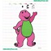 Barney And Friends Embroidery Design 01