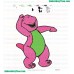 Barney And Friends Embroidery Design 02