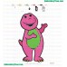 Barney And Friends Embroidery Design 08