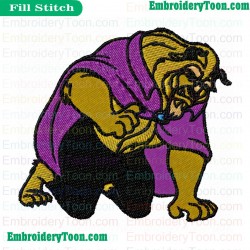 Beast Beauty And The Beast Embroidery Design